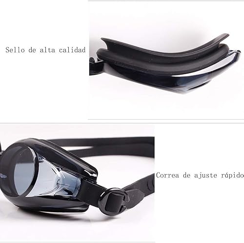 Miniatura 3 de XXXDXDP - Gafas de natación profesionales antivaho sin fugas protección UV para mujeres hombres adultos y jóvenes