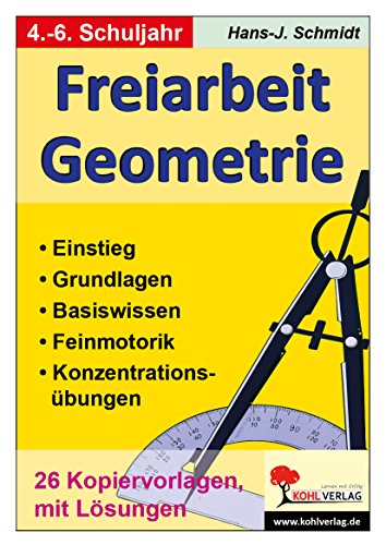 Freiarbeit Geometrie Grundschule Sekundarstufe Klasse 4 5 6 Mathematik | Grundlagen Strecken Geraden Parallel Senkrecht Zirkel Geodreieck Feinmotorik ... - Feinmotorik - Konzentrationsübungen