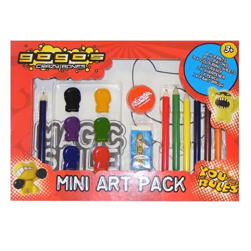 Gogo's Crazy Bones Mini Art Pack Colouring Set