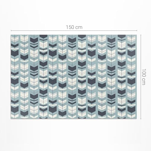 Tapis de sol vinyle 100x150 cm imperméable rectangulaire extérieur - 4