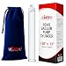 LeLuv Vacuum Cylinder for Penis Pumps Seamless Untapered Medical-Grade Clear Acrylic with Measurement Marks and Locking Fitting 1.50 Inch x 12 Inch