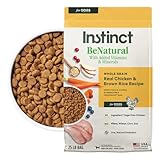 Instinct BeNatural, Natural Dry Dog Food, Raw Coated Kibble, Whole Grain - Real Chicken & Brown Rice, 25 lb. Bag