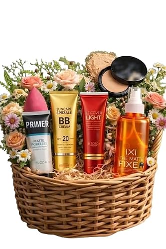 5 in 1 Makeup Combo Kit for Women with Primer, BB Cream, Foundation, Compact Powder & Makeup Fixer Spray | Long Lasting Matte Finish Face Makeup Set for Daily Wear, Party & Special Occasions