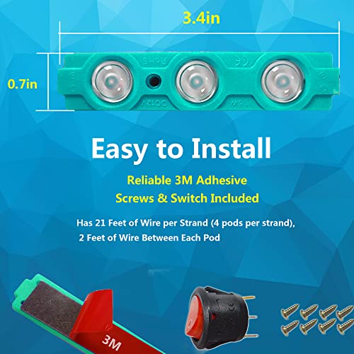 Nbwdy 8Pcs Green Led Truck Pickup Bed Lights Kit,24 Leds Cargo Bed Rock Lighting Kit With W/Switch,Ip68 Waterproof For Off Road Under Car, Foot Wells,Side Marker,Rail Light Cargo #TOP3