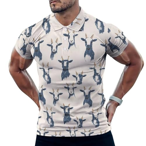 Polo de golf homme doux et confortable à motif imprimé