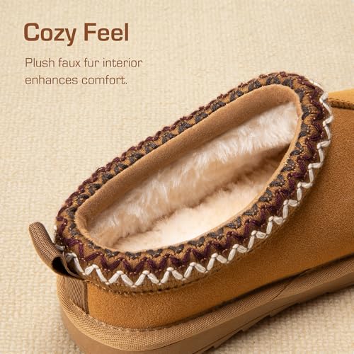 Dream Pairs Girls Boys Slippers Kids House Fuzzy Indoor Outdoor Fuzzyeasy Kid'S Slip-On Slipper For Little Kid Big Kid,Size 2 Little Kid,Brown,Sdsl2401K thumb #2