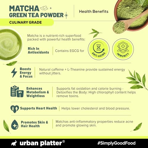 Image of Urban Platter Japanese Culinary-grade Matcha Green Tea Powder, 20g (Sourced from Shizuoka, Japan | Stone-Ground | Antioxidant-rich)
