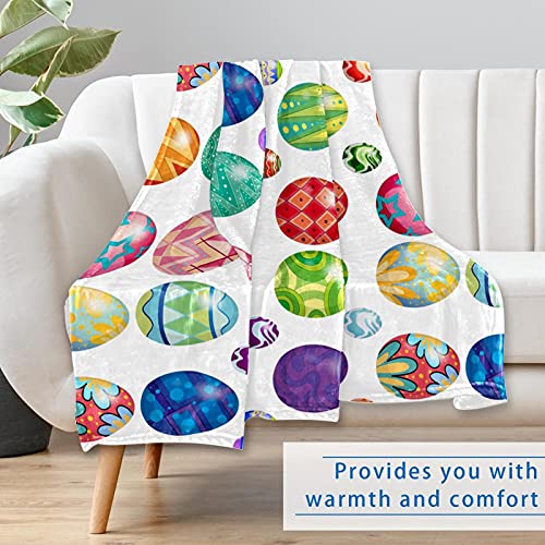 Couverture chaude œufs de Pâques contre le froid sur lit et canapé - 7