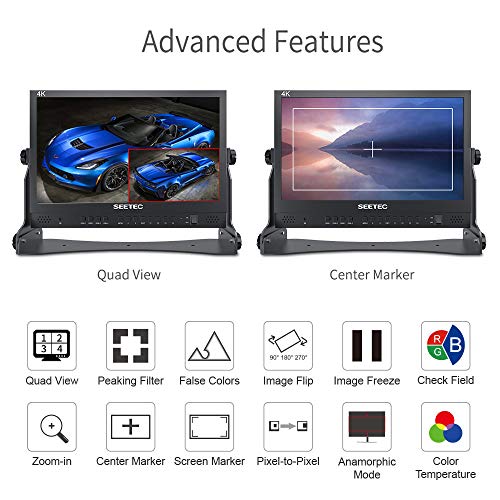 Image of ATEM156 15.6 inch 4 HDMI Input Output Quad Split Display for ATEM Mini Video Switcher Live Streaming Broadcast Director Monitor Used in Movie Production