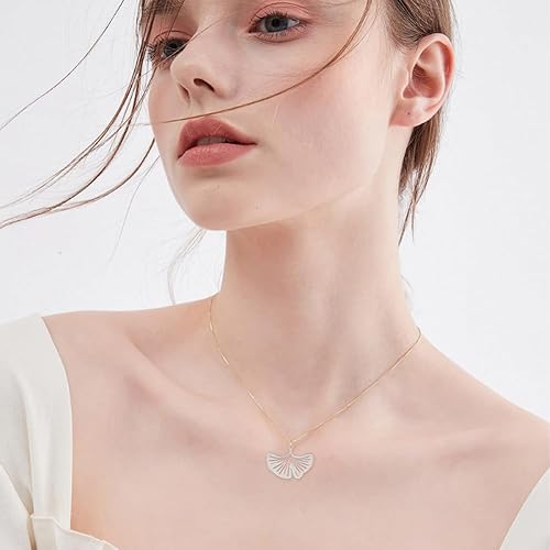 Miniatura 7 de DICOSMETIC 12 dijes de hojas de ginkgo con patrón de hojas, colgantes inspirados en la naturaleza, colgantes de corte láser, dijes de primavera y