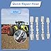 4pcs Reusable Hydraulic Hose Repair Kit,1/4