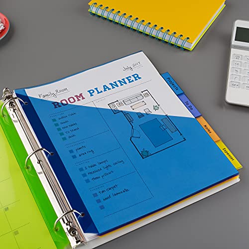 AVERY-5-Tab-Plastic-Binder-Dividers-with-Pockets-Insertable-Multicolor-Big-Tabs-3-Sets-11906