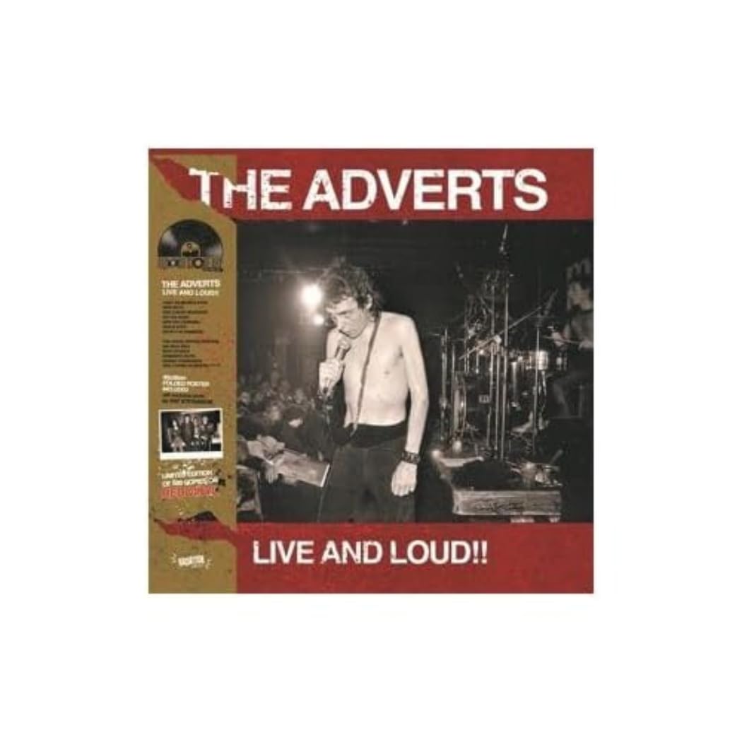 The Adverts – Live And Loud!!  LP Album vinyl record 2023 RSD Limited Red Punk