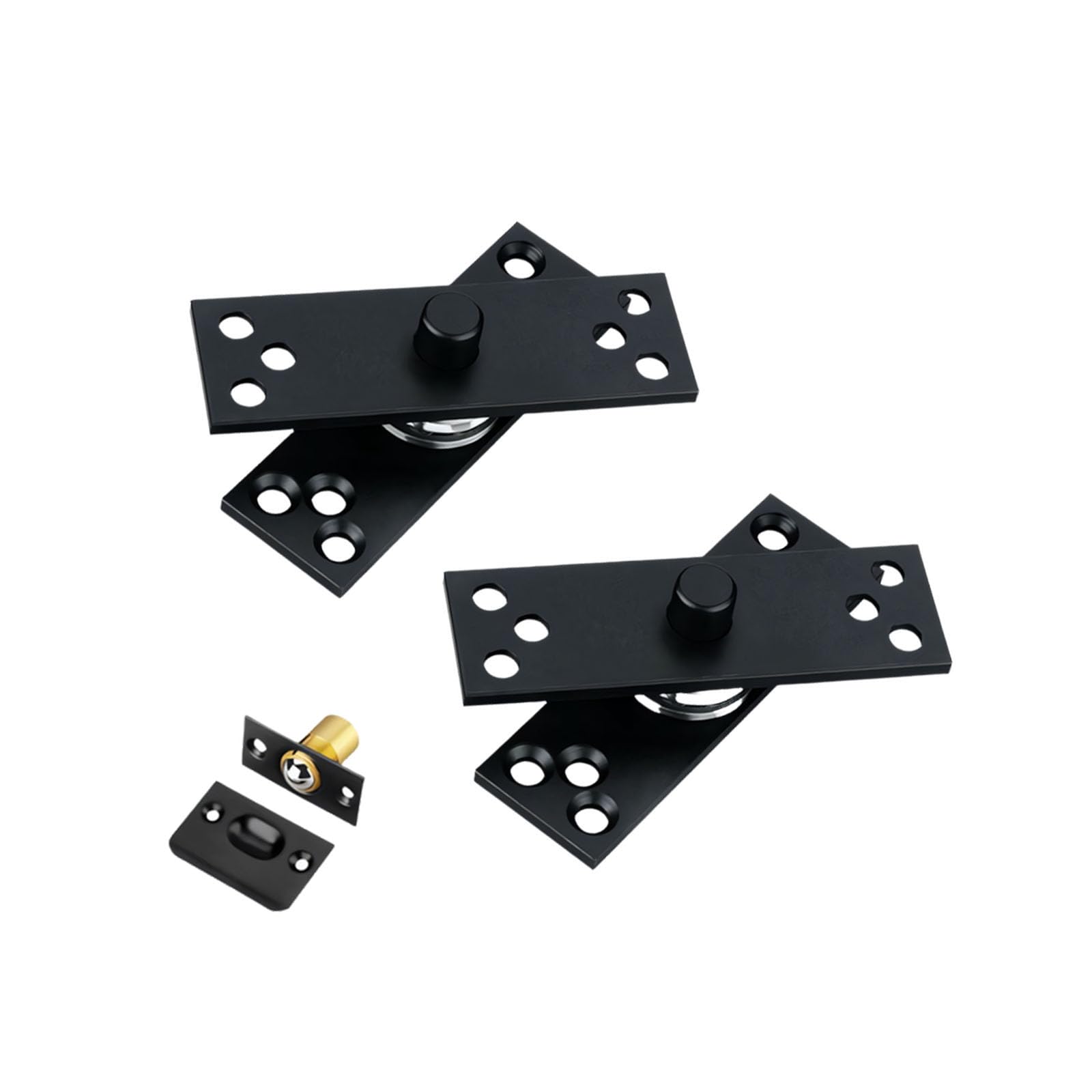Hredyqw Black Small Pack Of 2 Sturdy Stainless Steel Door Hinges Featuring Smooth Opening And Closing For Commercial And