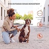 Vitazoo Hundeleine zum Trainieren - 3m - Nylon Graphit Doppelleine für kleine, mittelgroße & große Hunde - verstellbare Leinen bis 4 Verschiedene Längen - Braun
