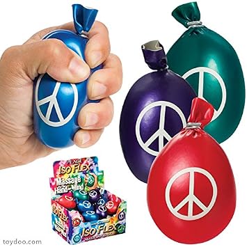 Peace Stress Ball Hand Massager in Assorted Colors