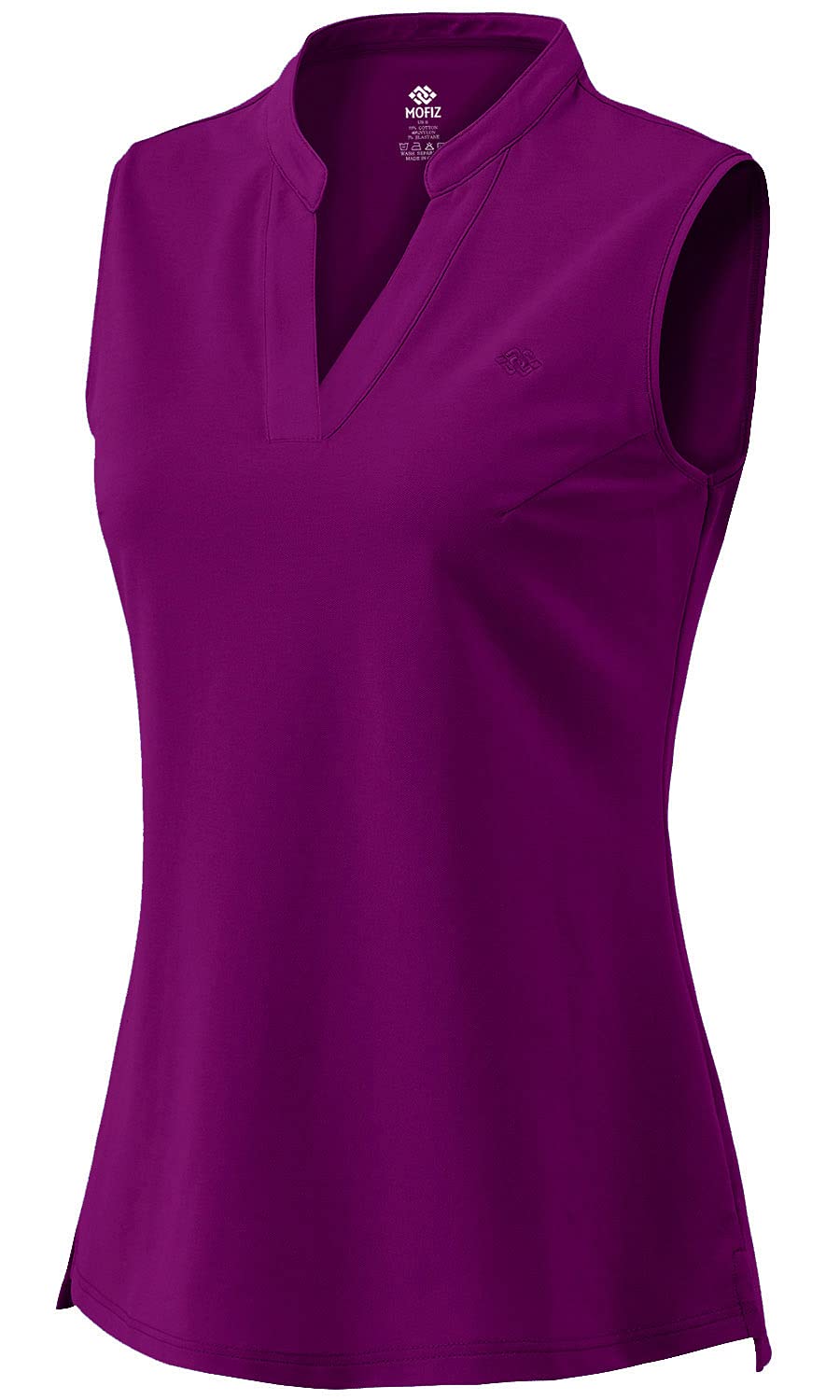 Polo Senza Maniche Donna Camicia Sports Canotta Cotone Estiva Traspirante Golf Top