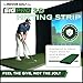 The Indoor Golf Shop SIGPRO 3D Hitting Strip - Professional-Grade, Replaceable Golf Hitting Mat - Realistic Fairway Feel - for Residential and Commercial Environments