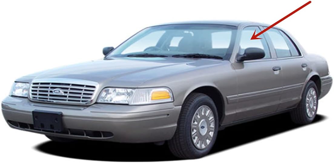 Tempered Driver Left Side Front Door Window Door Glass Compatible with Ford Crown Victoria 1992-2011 Models