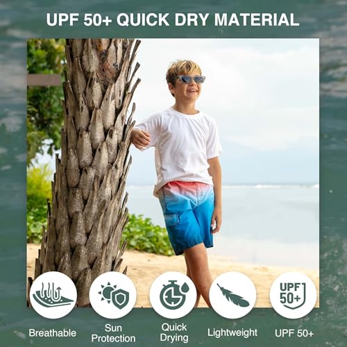 Image of Kanu Surf Boys' Avalon Quick Dry UPF 50+ Beach Swim Trunk