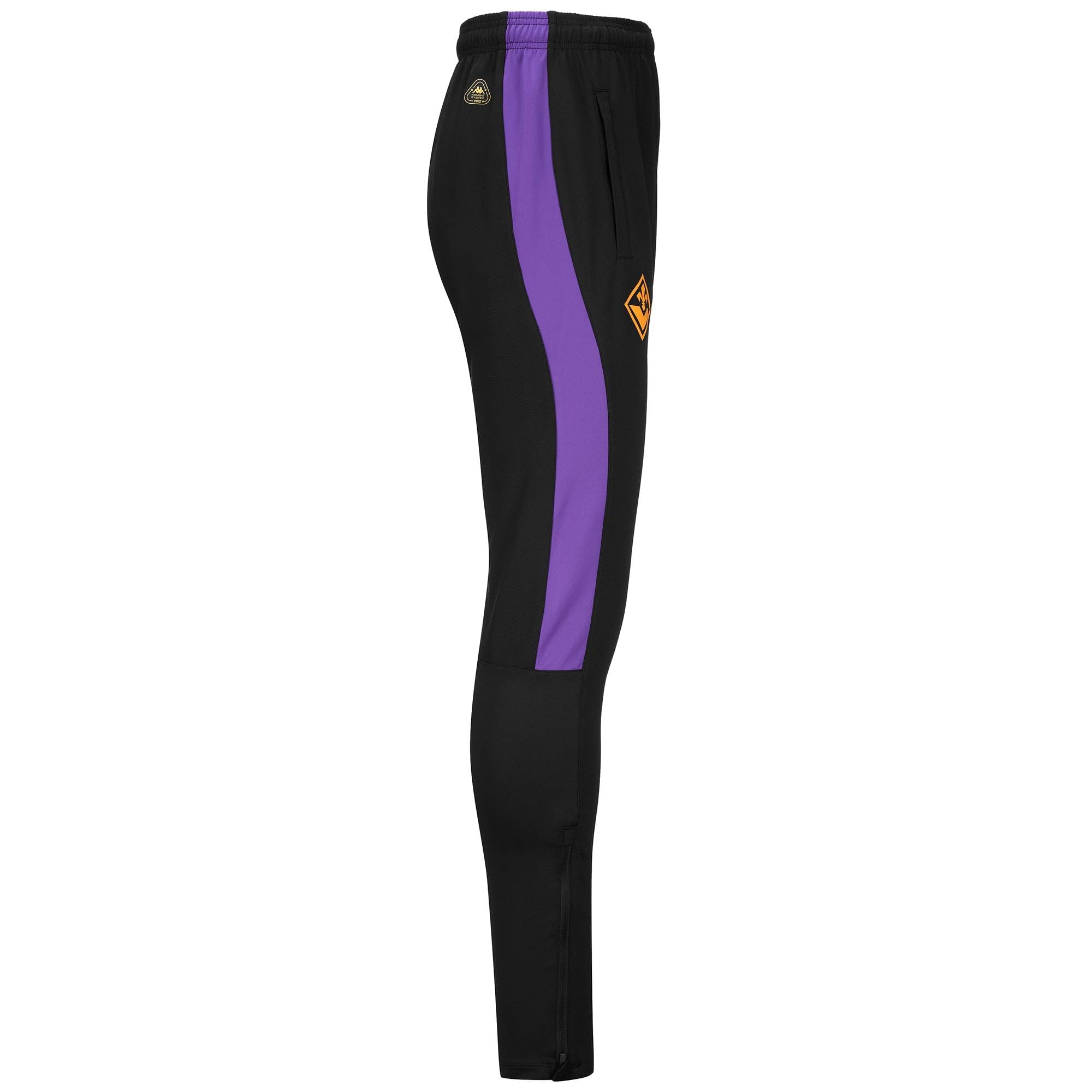 Kappa - Pantaloni, Bambino, Poliestere Riciclato, Calcio, Modello: Abunszip PRO 8 Fiorentina