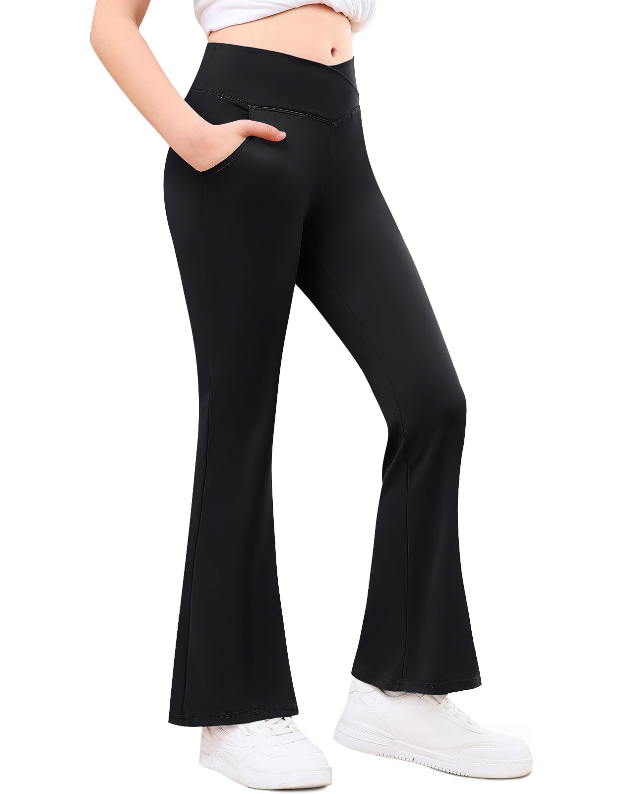 Adorel Leggings Pantalones Acampanados Bootcut Deporte Niña