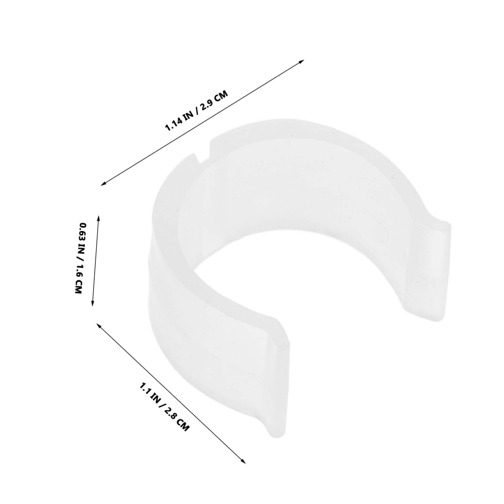 Cabilock 4Pcs Curtain Rod Bracket Buckle Elastic Holder for Rods Easy Installation and Quick Setup Versatile Fit for Wall Mounting for Projects