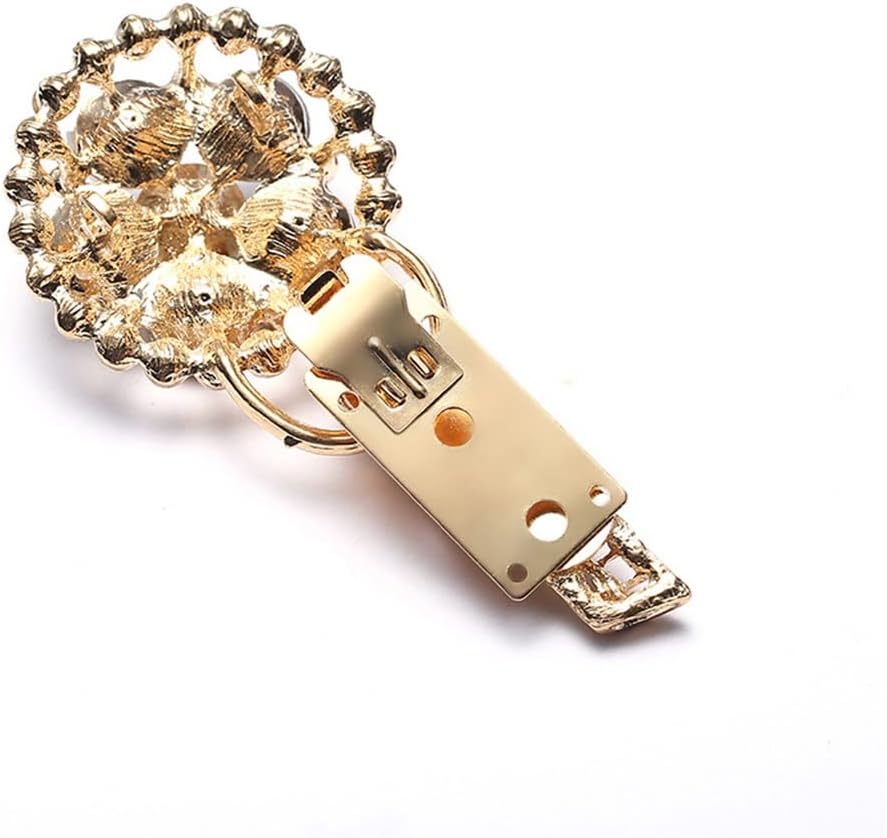 JSEIAJB Retro Buckle Clothes Decor Chain Cardigan Holder Clip Decoration Pins