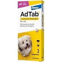 AdTab Compresse Masticabili per cani da 2,5-5,5 Kg - 3 compresse