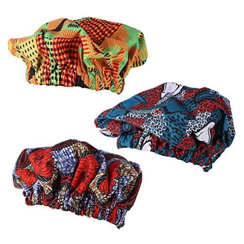 Bonnet de nuit africain élastique doublure soie pour éliminer la casse des cheveux