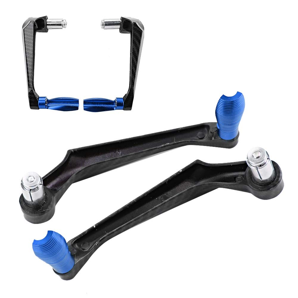 Paraleve Moto, 7/8 Pollici/22mm Universale Moto Protezione per Manubrio CNC Protezione Frizione Freno Motos in Lega di Alluminio per Auto Elettriche, Mountain Bike(Blu)
