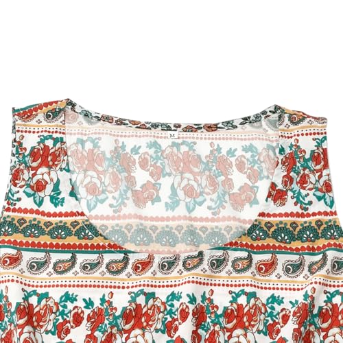 Tank Dresses for Women 2025 Summer Boho Floral Crew Neck Sleeveless Long Sundress Loose Casual Beach Dress with Pocket4