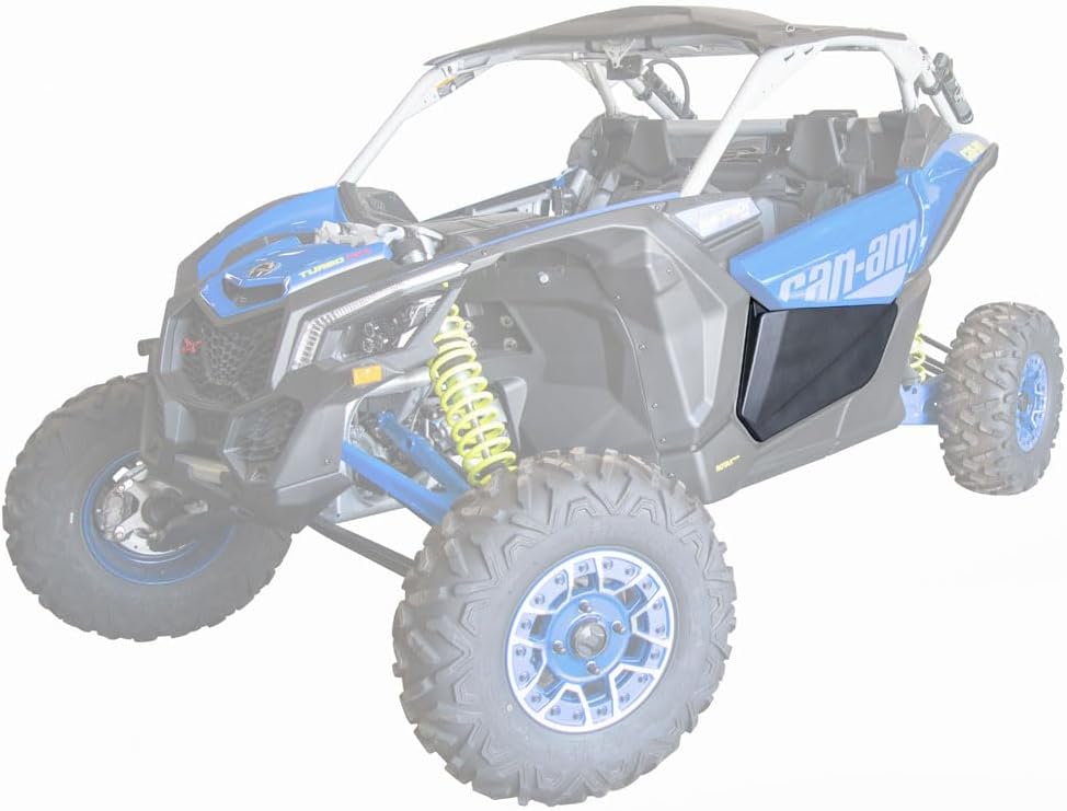 TUSK Plastic Lower Door Inserts Black for CAN-AM Maverick X3 Turbo 64 Inch 2018-2020