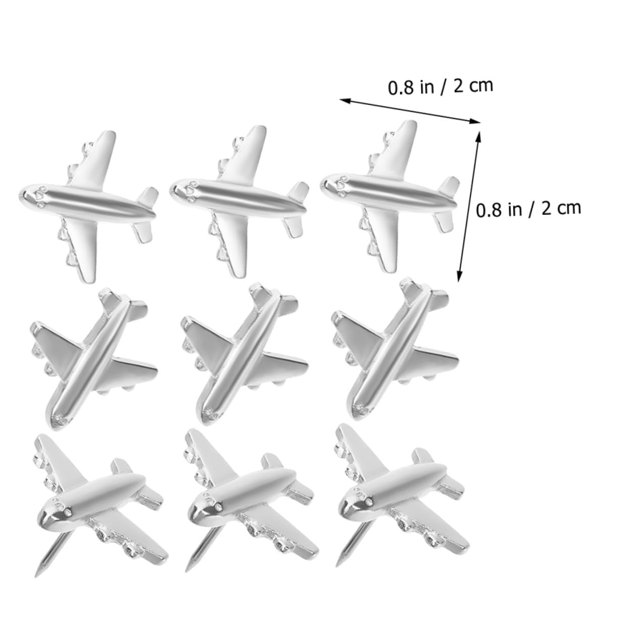4 Sätze Metall Flugzeug Pushpins Für Pinnwand Dekorative Reißzwecken Aus Robustem Für Karten Kunstprojekte Und Fotos Für Büro Und Zuhause 30 Stück * 4