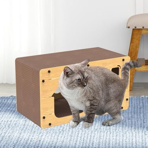 Griffoir pour chat au design robuste en carton compact
