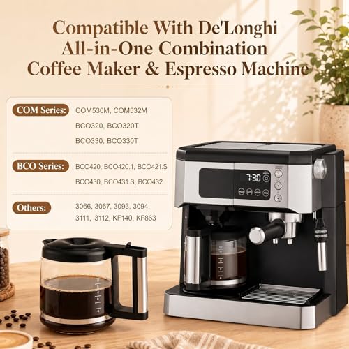 Image of COM532M 10-Cup Glass Carafe Replacement for De'Longhi Coffee Maker