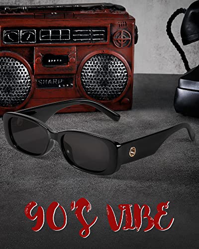 Lvioe Sunglasses For Women 90S Narrow Rectangle Frame Polarized Uv Protection Retro Style Elegant Design Shade Ls2140 #TOP3