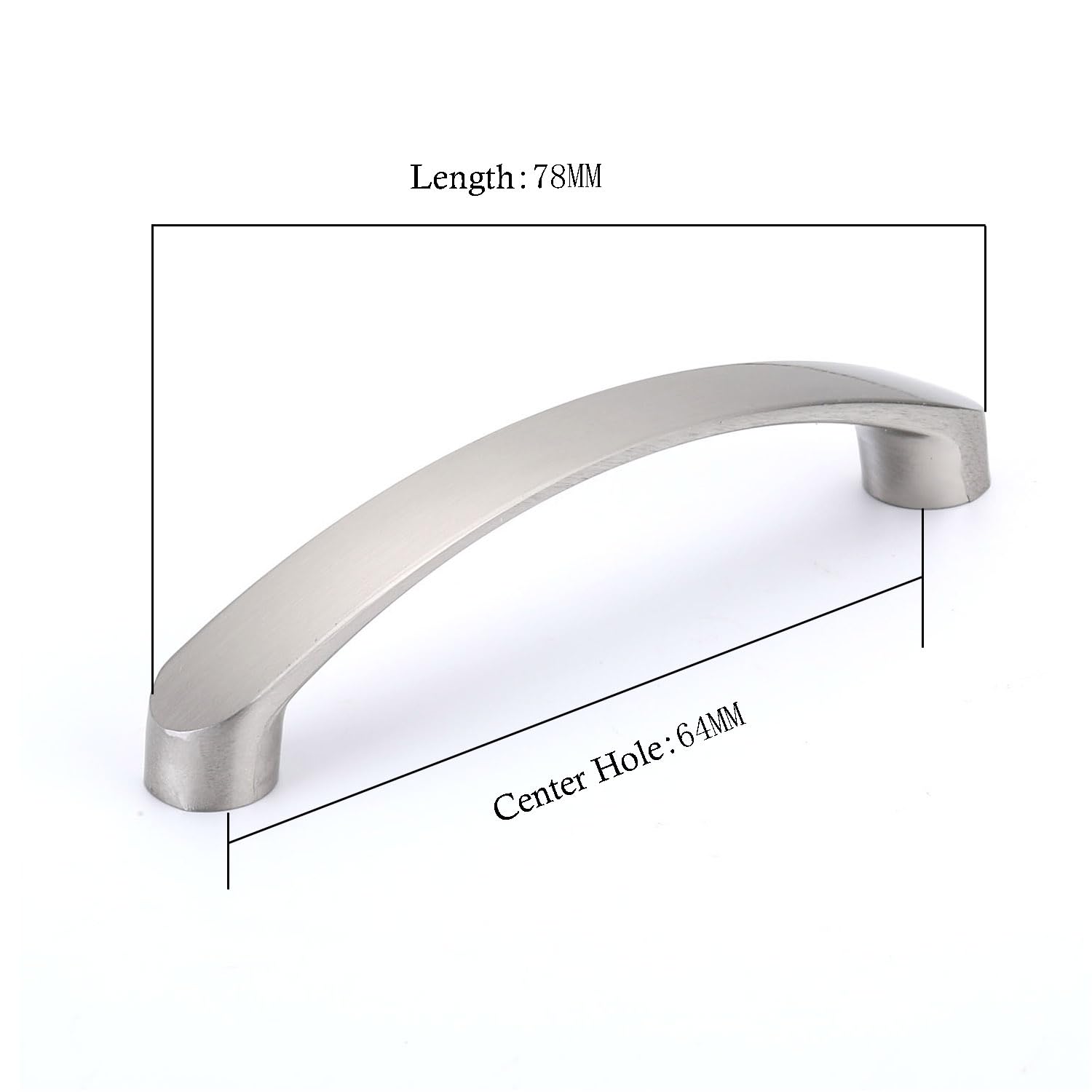 JNRFTY Pack of 10 Cabinet Pulls,Aluminum Alloy Drawer Pulls,Hardware Drawer Pulls Cabinet Door Handles for Home Kitchen Door Drawer Cabinet Hole Center 64MM - Image 3