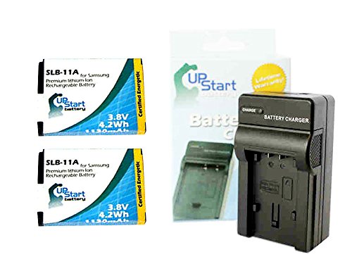 Samsung SLB-11A Battery and Charger Kit Replacement for Samsung Digital Cameras (1130mAh, 3.8V, Lithium-Ion)