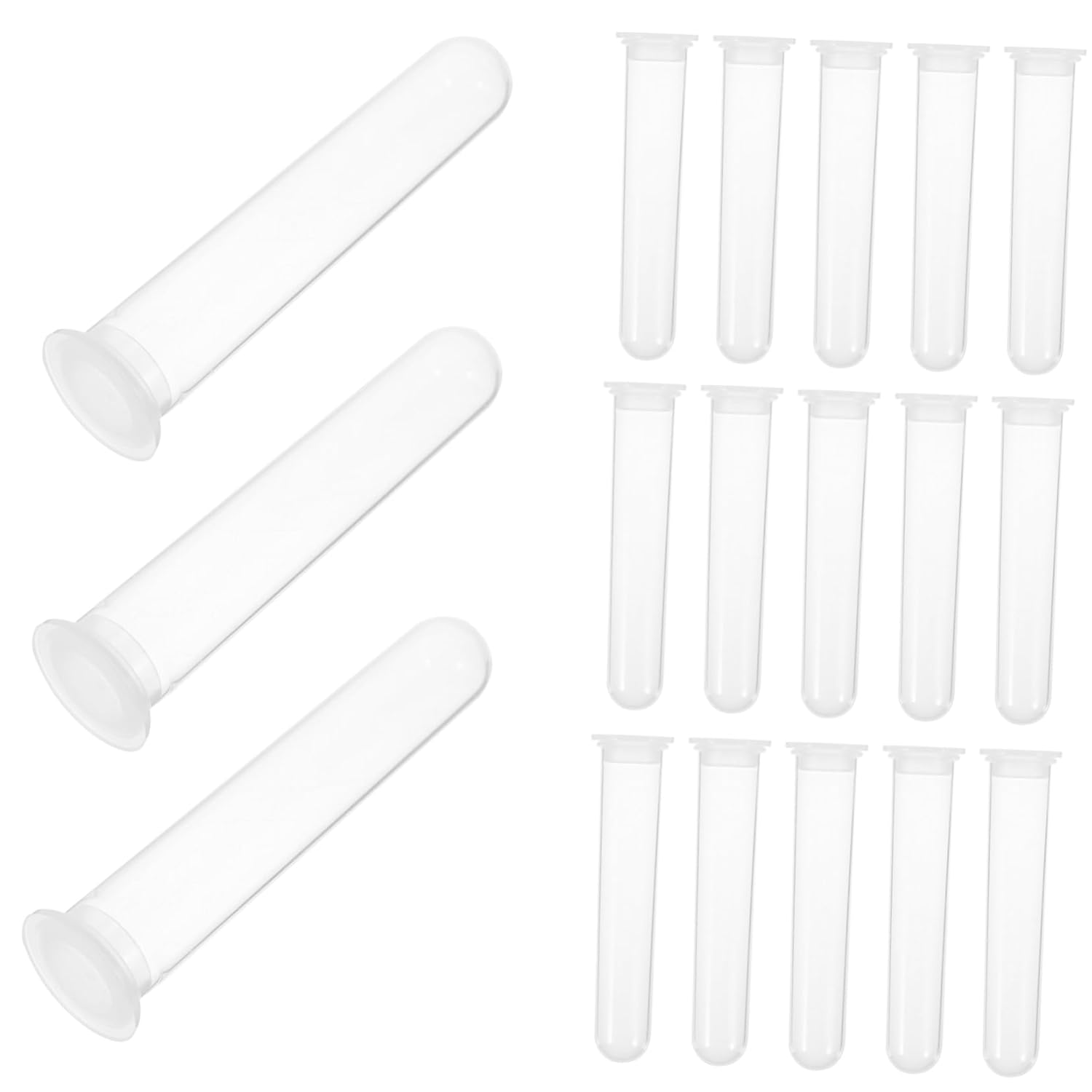 100pcs Round Bottom Tubes Screw Caps for Laboratory Use Leak Microcentrifuge Test Tubes Safe Storage for Experiments and Samples