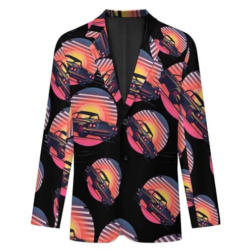 Classic Sport Car Mechanic Driver Race Mens Casual Blazer Button Suit Jacket Lightweight Sport Coat for Work Business4