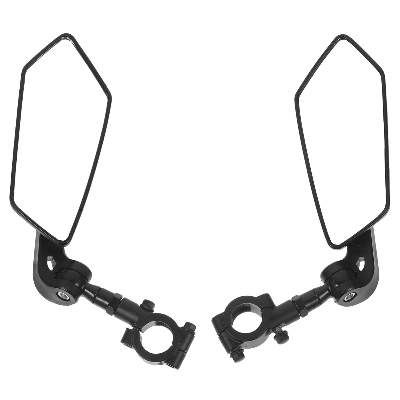 Gatuida Specchietti Retrovisori per Bici Elettrica, 2 Pezzi, in Plastica Nera, Altezza Regolabile, Visione Ampia, per Manubrio