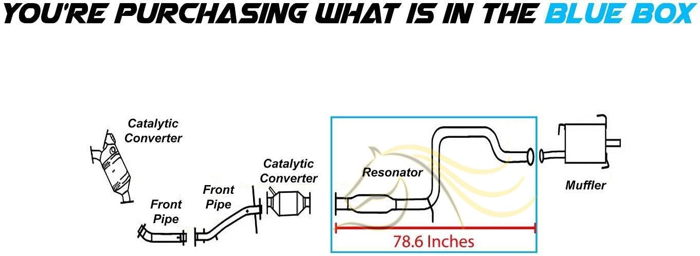 Northeastern Exhaust | Direct Fit Exhaust Resonator Pipe Compatible for 1997-1998 Nissan 200SX 1.6L and 1996 Nissan 200SX 2.0L | Free Gaskets Included | Automotive Replacement Part