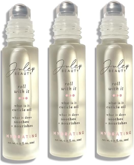 Julep Roll With It Cuticle Oil Trio – Nourishing Nail & Cuticle Care Set with Natural Oils for Hydration and Healthy-Looking Nails