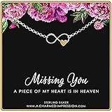 Memorial Gift for Loss of Loved One • Infinite Love Necklace • 925 Sterling Silver • In Memory...
