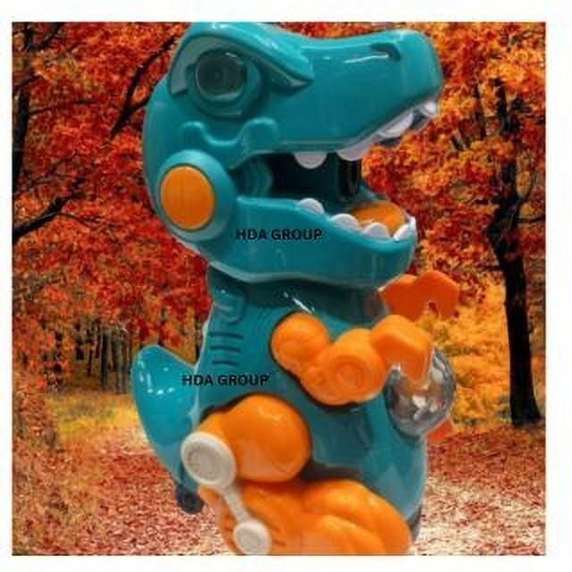 Image of Durable Musical Sound Toy Dinosaur Bubble Maker Machine with Colorful Led Lights Musical & Walking Dino for Kids 3+ Years | Fun Musical Learning Toy with Lights & Sounds (Multicolor)