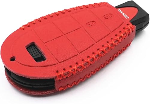 Miniatura 4 de Funda de piel con mando a distancia inteligente con 3 botones para Dodge Ram 1500 2500 3500 2008-2012 Chrysler 300 Town Country Jeep Dodge