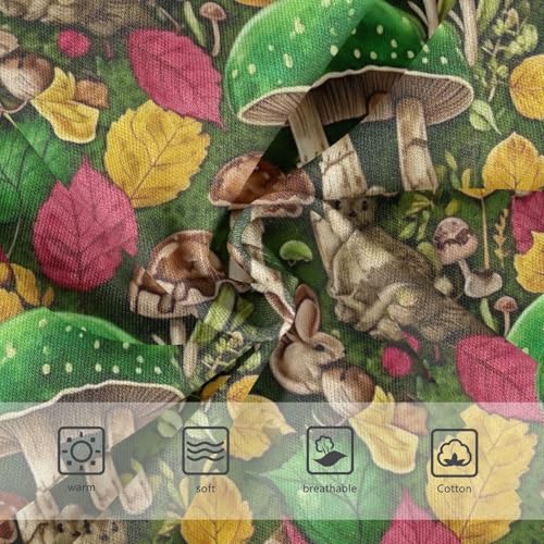 CHIFIGNO Vintage Green Mushrooms Boy Underwear Cotton Boys Briefs Soft Printed Brief Underwear3