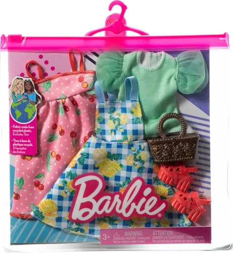 image for Barbie Fashions 2-Pack Clothing Set, 2 Outfits for Barbie Doll Include