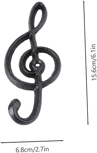 Miniatura 2 de 2 ganchos para colgar percheros, decoración musical, para colgar toallas, colgador de notas musicales, colgador de sombreros, ganchos de pared